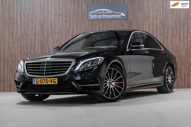 Zwart (metallic) Gebruikt 2015 Mercedes S350 Prestige Sedan | € 24.900 (Super prijs) - Afbeelding 1/4