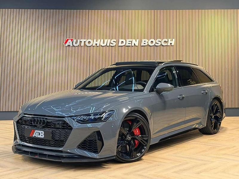 Grijs Gebruikt 2020 Audi RS6 Comfort Stationwagen | € 121.890 (Eerlijke prijs) - Afbeelding 1/4