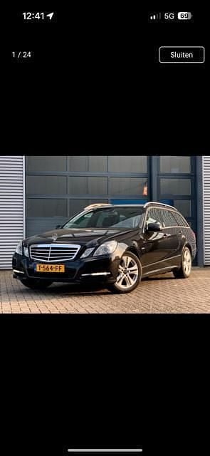 Zwart Occasion 2011 Mercedes E200 Stationwagen | € 10.995 (Eerlijke prijs) - Afbeelding 1/4