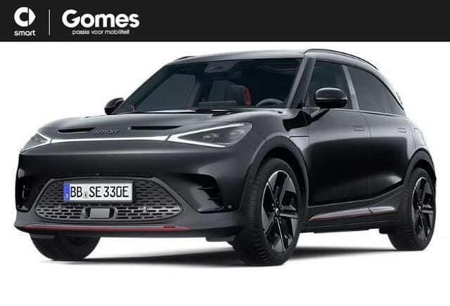 Zwart, metallic lak Nieuw 2025 Smart #1 Brabus SUV | € 40.852 (Goede deal) - Afbeelding 1/1