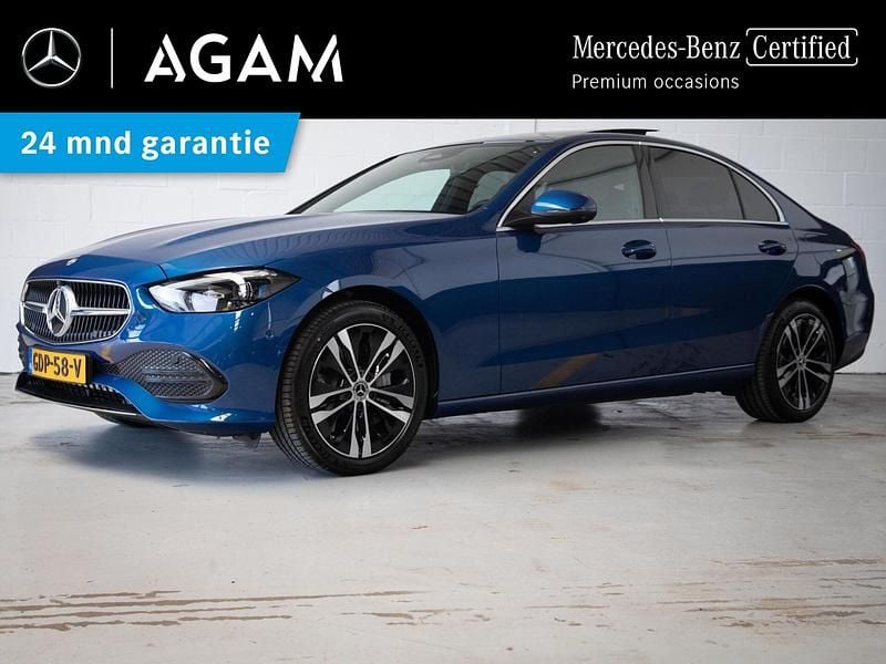 Blauw Gebruikt 2024 Mercedes C300 Luxury Sedan | € 47.450 (Super prijs) - Afbeelding 1/4