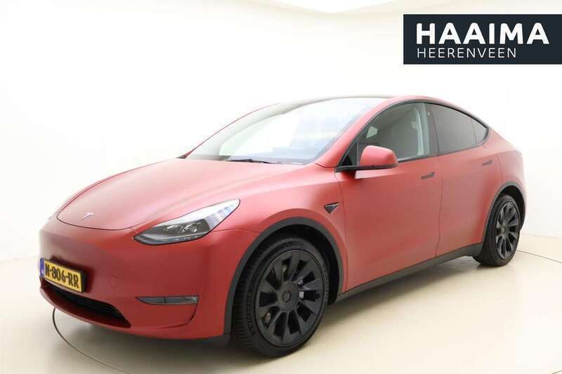 Rood Gebruikt 2021 Tesla Model Y Long Range SUV | € 34.950 (Eerlijke prijs) - Afbeelding 1/3