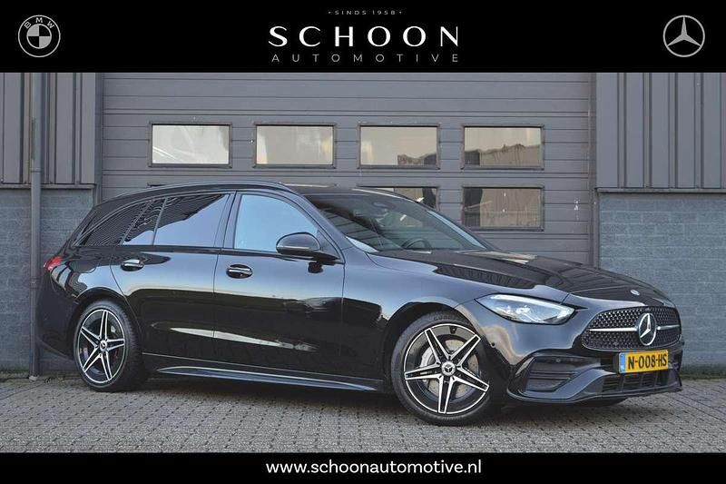 Zwart Occasion 2021 Mercedes C200 AMG line Stationwagen | € 33.950 (Iets duurder) - Afbeelding 1/3