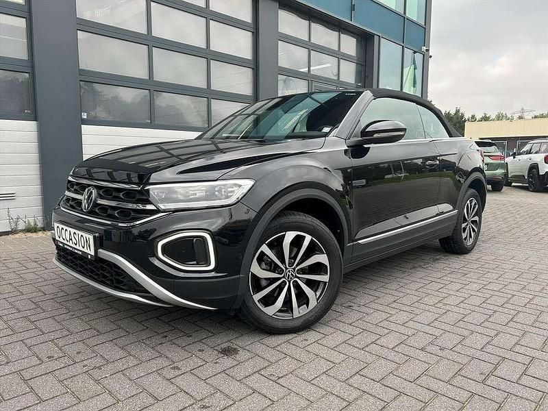 Zwart Gebruikt 2024 VW T-Roc Cabriolet Style Cabriolet | € 36.940 (Super prijs) - Afbeelding 1/4