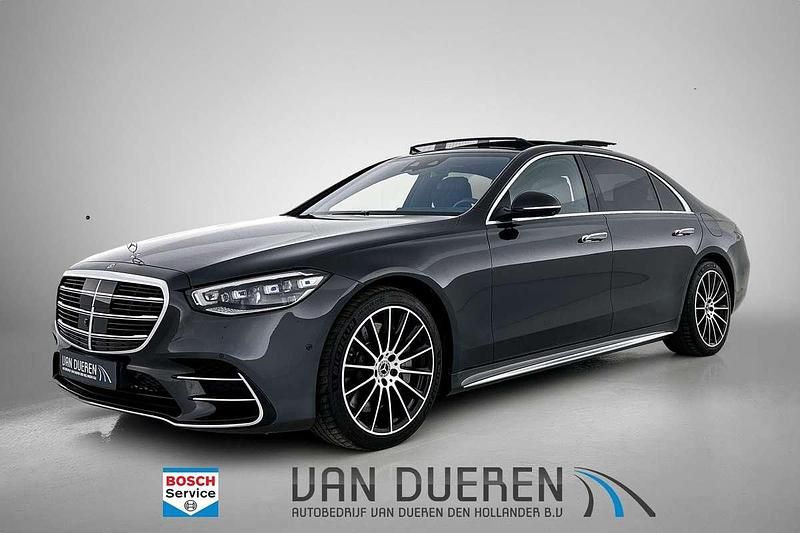 Grijs Gebruikt 2021 Mercedes S580 AMG line Sedan | € 92.950 - Afbeelding 1/4