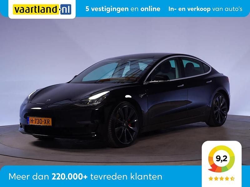 Zwart Gebruikt 2020 Tesla Model 3 Performance Sedan | € 24.945 (Eerlijke prijs) - Afbeelding 1/4