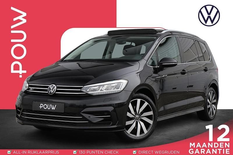 Zwart Gebruikt 2020 VW Touran R-line MPV | € 32.950 (Eerlijke prijs) - Afbeelding 1/4