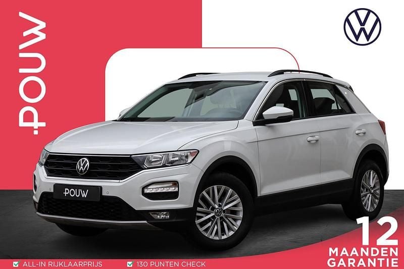 Wit, metallic lak Gebruikt 2021 VW T-Roc Style SUV | € 19.950 (Goede deal) - Afbeelding 1/4