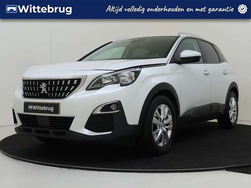Wit Gebruikt 2019 Peugeot 3008 SUV | € 14.925 (Super prijs) - Afbeelding 1/3
