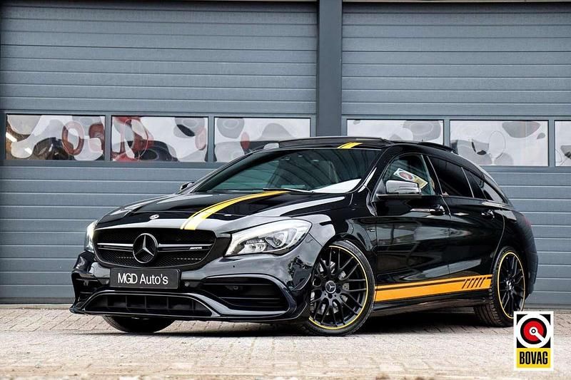 Occasion Mercedes CLA45 AMG Shooting Brake AMG 381 PK (280 kW) 2018 Zwart Stationwagen