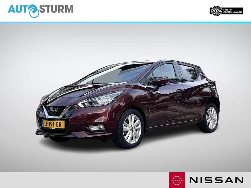 Rood Gebruikt 2020 Nissan Micra N-Connecta Hatchback | € 14.249 (Eerlijke prijs) - Afbeelding 1/4