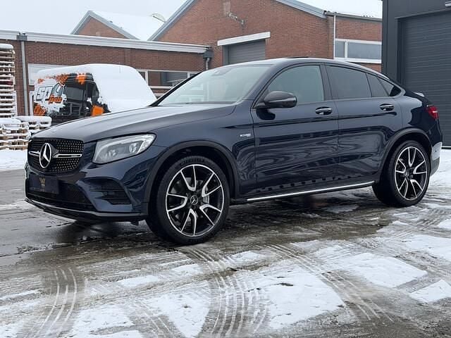 Occasion Mercedes GLC43 AMG AMG 367 PK (269 kW) 2018 Blauw (metallic) Coupé