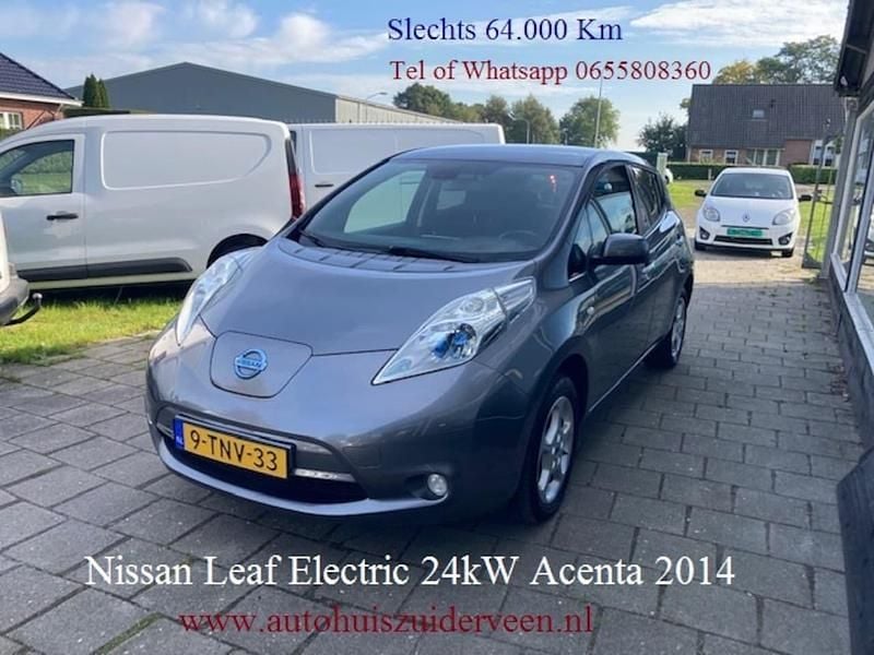 Grijs (metallic) Gebruikt 2014 Nissan Leaf Acenta Hatchback | € 5.950 - Afbeelding 1/3