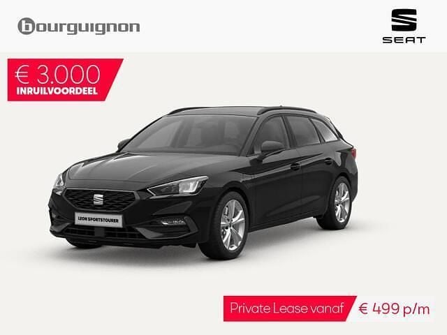 Zwart Nieuw 2025 Seat Leon Business Stationwagen | € 44.300 (Duur) - Afbeelding 1/4