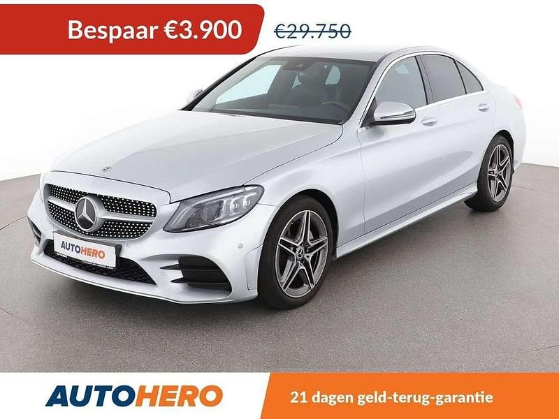 Grijs Gebruikt 2020 Mercedes C180 AMG line Sedan | € 26.049 (Super prijs) - Afbeelding 1/3