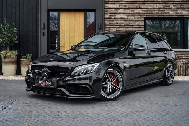 Zwart (metallic) Occasion 2017 Mercedes C63 AMG AMG Stationwagen | € 46.850 (Eerlijke prijs) - Afbeelding 1/4