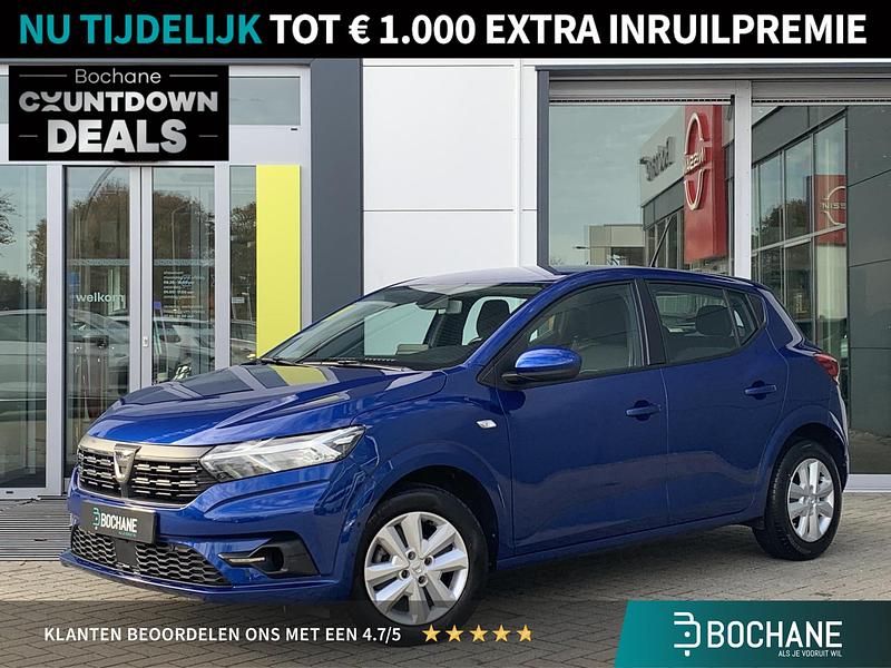 Blauw Gebruikt 2023 Dacia Sandero Comfort Hatchback | € 16.545 (Eerlijke prijs) - Afbeelding 1/4
