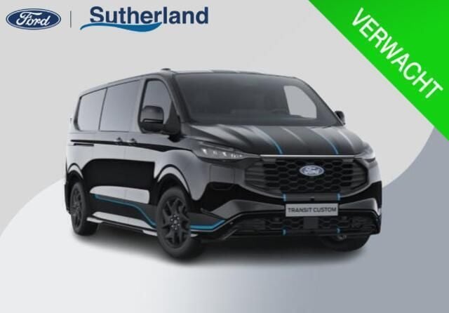 Zwart Nieuw 2025 Ford Transit Custom Sport Van | € 48.900 (Super prijs) - Afbeelding 1/4