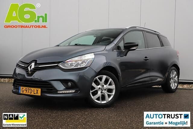 Grijs Gebruikt 2019 Renault Clio GrandTour LIMITED Stationwagen | € 7.490 (Goede deal) - Afbeelding 1/4