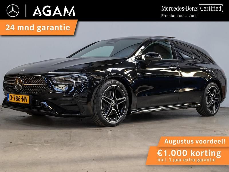 Zwart Gebruikt 2024 Mercedes CLA200 Shooting Brake AMG Line Premium Stationwagen | € 37.950 - Afbeelding 1/4