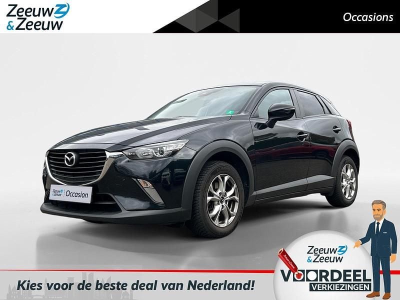 Zwart Gebruikt 2018 Mazda CX-3 Dynamic SUV | € 18.830 (Eerlijke prijs) - Afbeelding 1/4