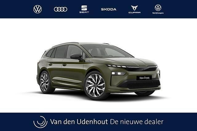 Groen Nieuw 2025 Skoda Enyaq iV SportLine SUV | € 54.040 (Duur) - Afbeelding 1/4