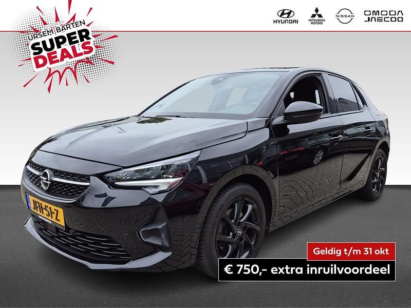 Zwart Gebruikt 2022 Opel Corsa GS Line Hatchback | € 18.930 (Eerlijke prijs) - Afbeelding 1/4