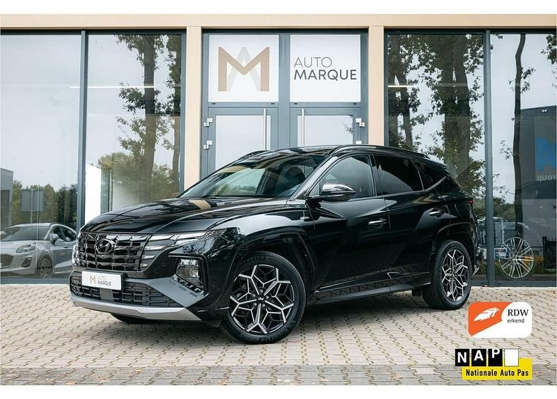 Zwart Occasion 2021 Hyundai Tucson N Line SUV | € 24.695 (Duur) - Afbeelding 1/4