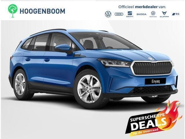 Blauw Nieuw 2025 Skoda Enyaq iV Business Line SUV | € 39.995 (Super prijs) - Afbeelding 1/4