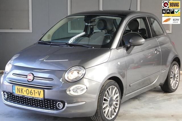 Grijs Gebruikt 2017 Fiat 500 Lounge Hatchback | € 7.250 (Eerlijke prijs) - Afbeelding 1/4