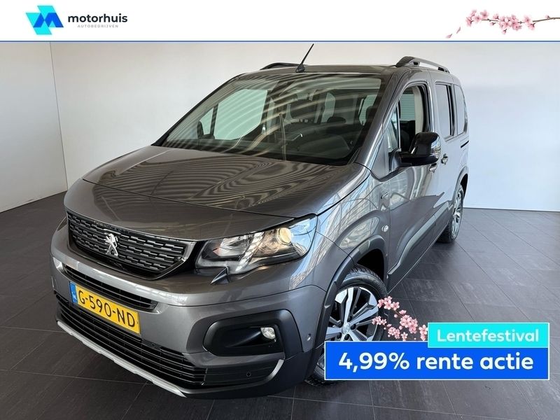 Grijs Gebruikt 2019 Peugeot Rifter GT-line MPV | € 19.375 (Eerlijke prijs) - Afbeelding 1/4