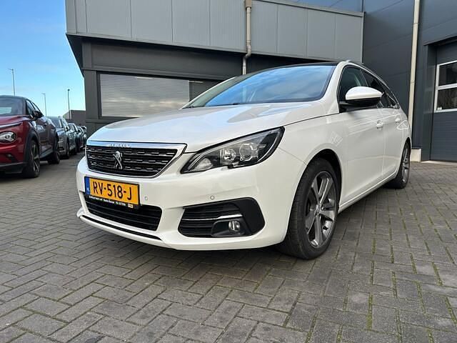 Wit Occasion 2018 Peugeot 308 SW Premium Stationwagen | € 6.850 (Super prijs) - Afbeelding 1/4
