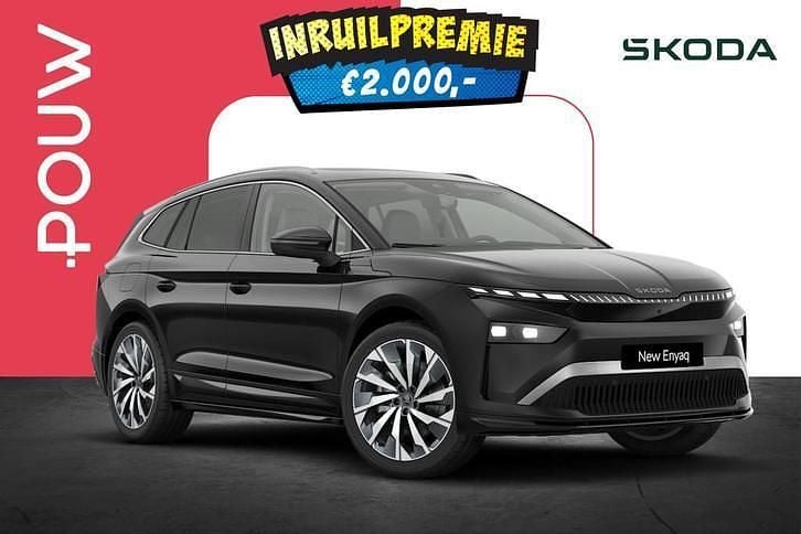 Zwart Nieuw 2025 Skoda Enyaq iV Business Line SUV | € 56.950 (Duur) - Afbeelding 1/1