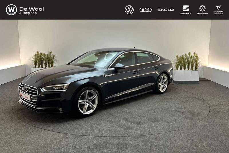 Blauw Gebruikt 2019 Audi A5 Sportback S-Line Hatchback | € 29.900 (Iets duurder) - Afbeelding 1/3