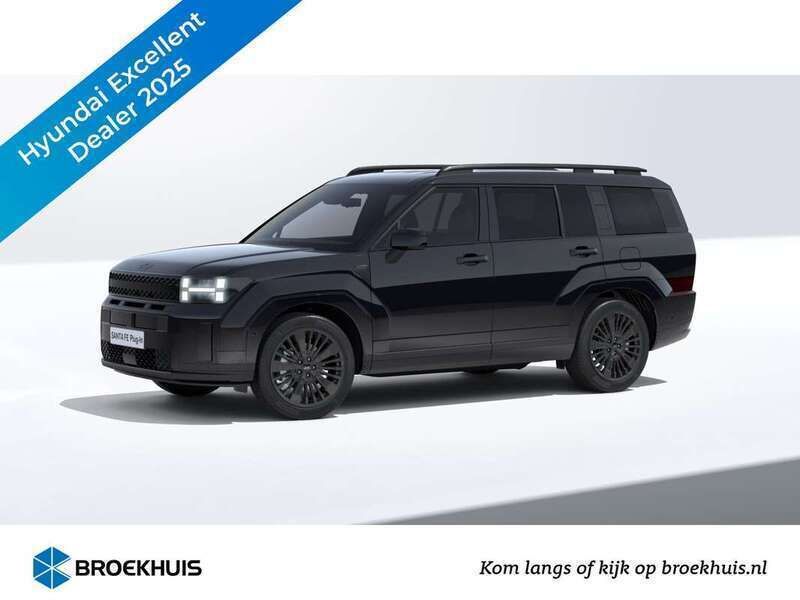 Zwart Nieuw 2024 Hyundai Santa Fe Blackline SUV | € 69.890 (Eerlijke prijs) - Afbeelding 1/4