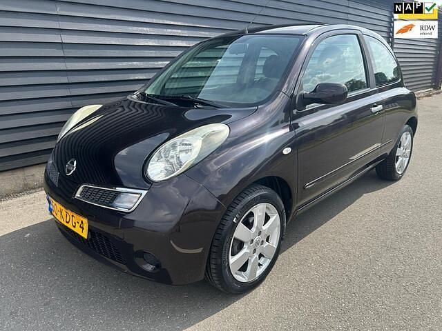 Zwart Gebruikt 2009 Nissan Micra Hatchback | € 4.945 (Duur) - Afbeelding 1/4