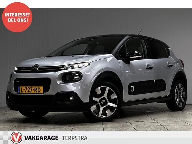 Grijs (metallic) Gebruikt 2017 Citroën C3 PureTech Hatchback | € 7.450 (Eerlijke prijs) - Afbeelding 1/4