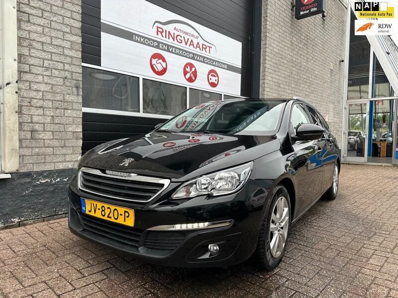 Zwart Gebruikt 2016 Peugeot 308 Stationwagen | € 7.499 (Eerlijke prijs) - Afbeelding 1/4