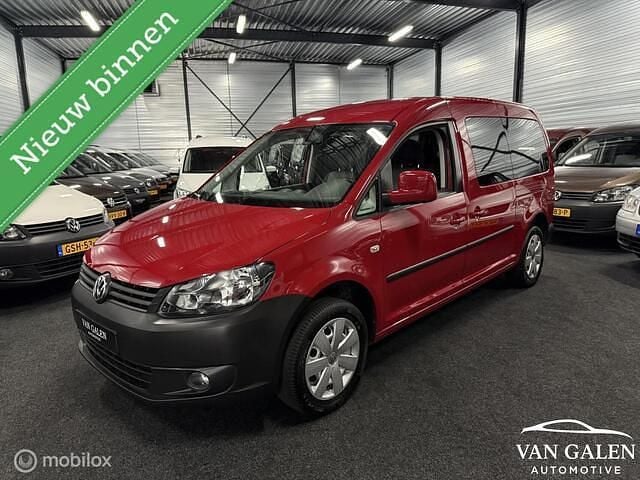 Rood Gebruikt 2010 VW Caddy Maxi Comfortline MPV | € 14.999 (Eerlijke prijs) - Afbeelding 1/4