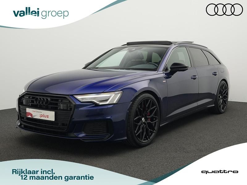 Blauw, metallic lak Gebruikt 2021 Audi A6 S-Line Stationwagen | € 49.400 (Duur) - Afbeelding 1/4
