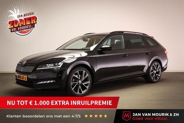 Zwart Gebruikt 2022 Skoda Superb Business Line Stationwagen | € 31.745 (Iets duurder) - Afbeelding 1/4