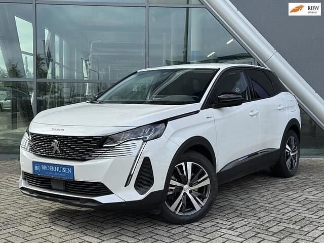 Wit Gebruikt 2021 Peugeot 3008 Allure SUV | € 21.950 (Goede deal) - Afbeelding 1/4
