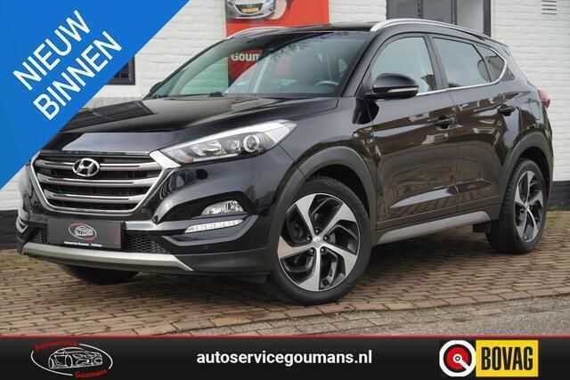 Zwart Gebruikt 2018 Hyundai Tucson Premium SUV | € 22.450 (Eerlijke prijs) - Afbeelding 1/4