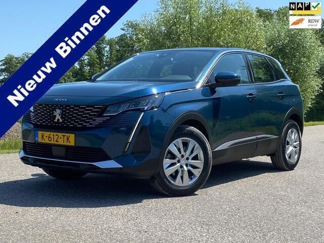 Blauw, metallic lak Gebruikt 2021 Peugeot 3008 Active SUV | € 13.990 (Goede deal) - Afbeelding 1/4