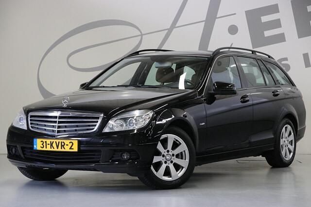 Zwart Gebruikt 2010 Mercedes C180 Business Stationwagen | € 5.950 (Eerlijke prijs) - Afbeelding 1/4