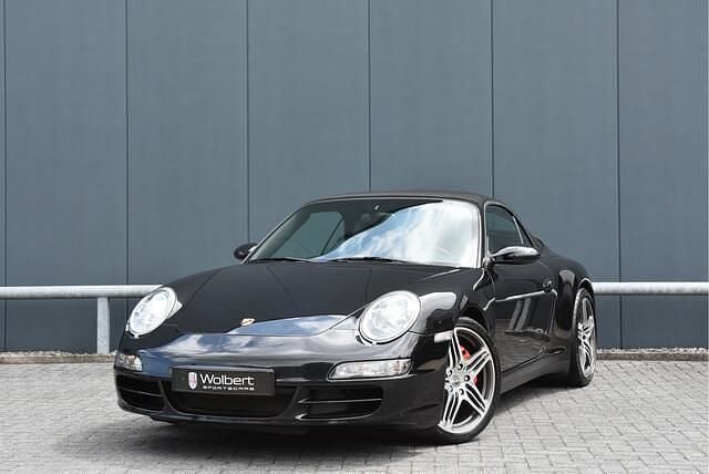 Zwart, metallic lak Gebruikt 2006 Porsche 911 Carrera 4S Cabriolet Cabriolet | € 58.950 (Super prijs) - Afbeelding 1/4