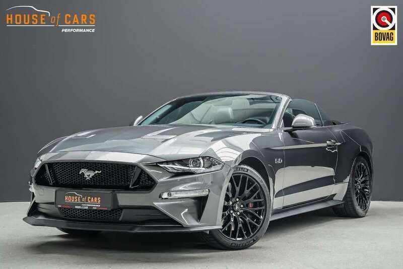 Grijs, metallic lak Gebruikt 2018 Ford Mustang GT Convertible Cabriolet | € 74.995 (Super prijs) - Afbeelding 1/4