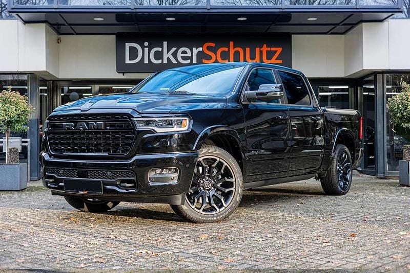 Zwart Nieuw 2024 Dodge Ram Limited Pickup | € 79.900 (Super prijs) - Afbeelding 1/4