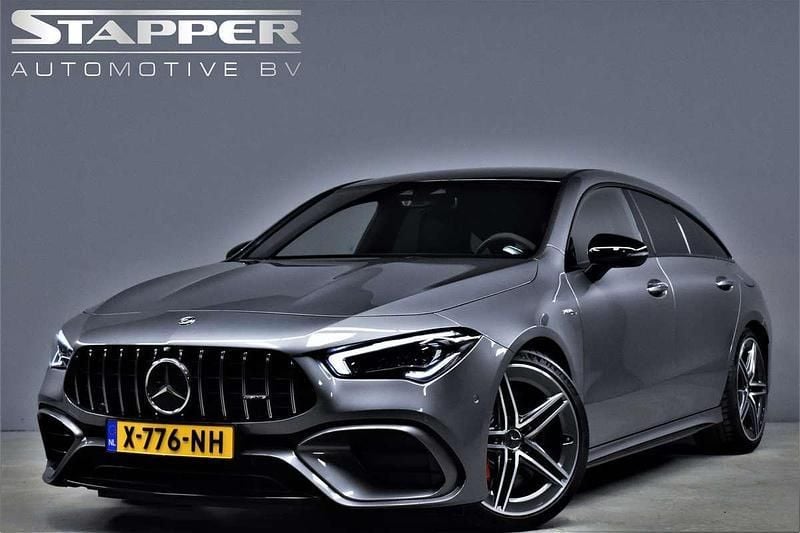 Grijs, metallic lak Gebruikt 2020 Mercedes CLA45 AMG Shooting Brake Premium Stationwagen | € 55.995 (Iets duurder) - Afbeelding 1/3