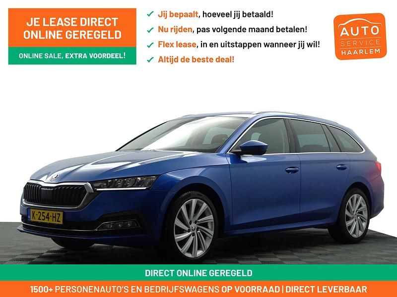 Blauw metallic Gebruikt 2021 Skoda Octavia Business Line Stationwagen | € 18.900 (Duur) - Afbeelding 1/4